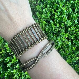 Brass bracelet set